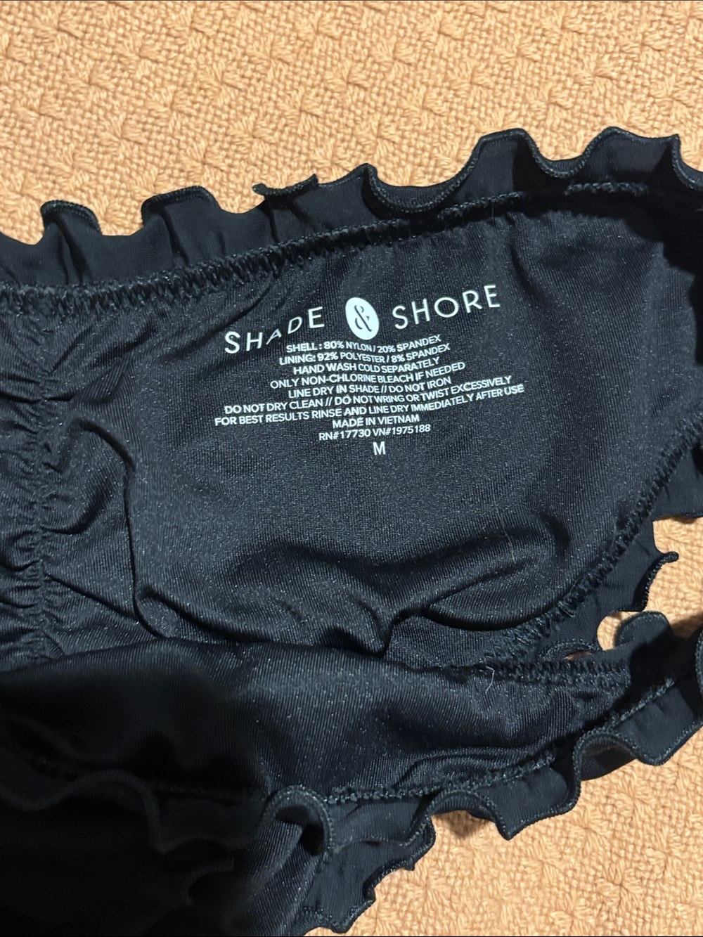 Target Black Ruffle Bikini Bottom - Picture 3 of 3